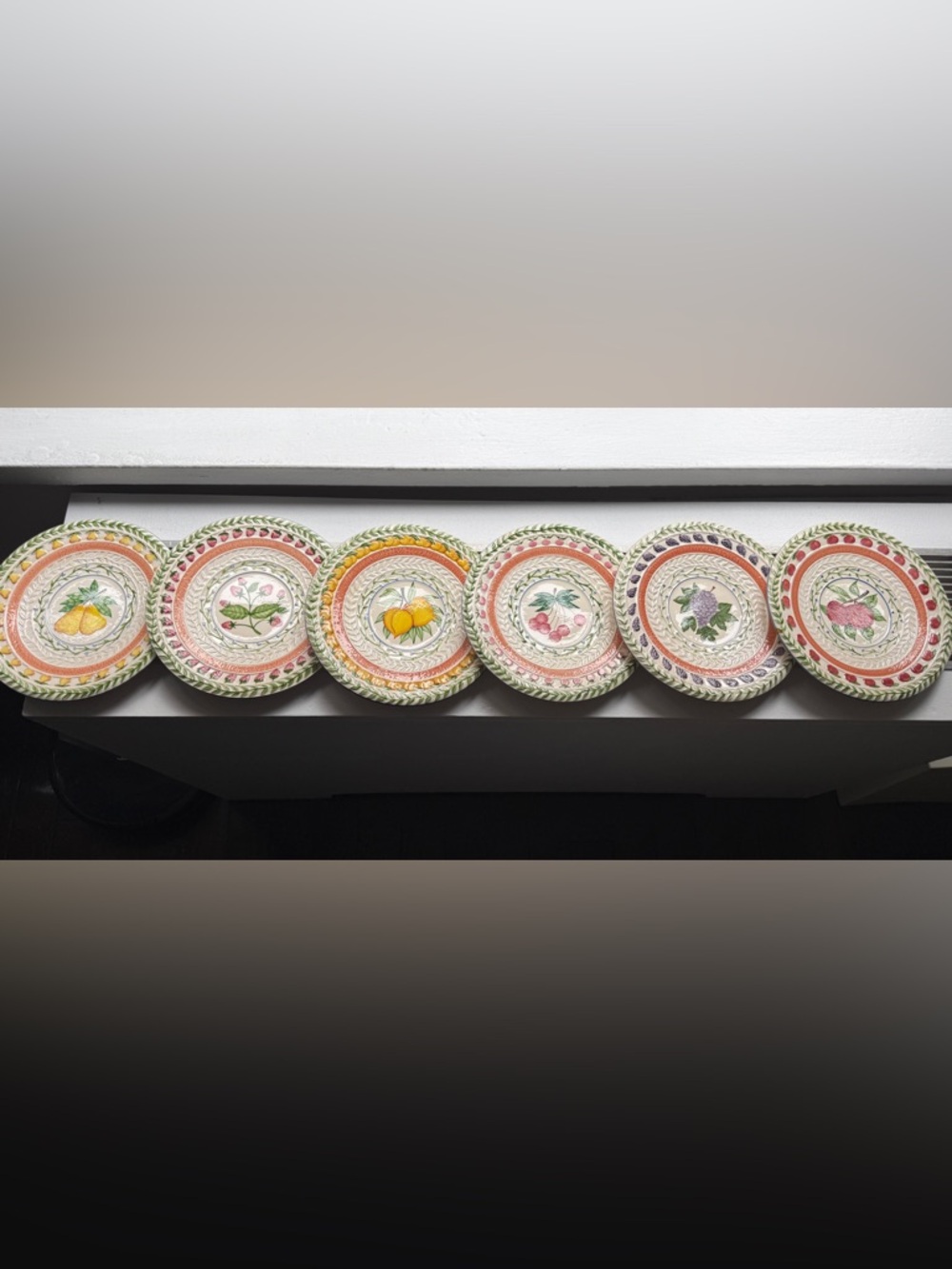 Strata Group Fresh N Fruity Hand Painted Design 8.75" Plates, set of 6 - Picture 9 of 9